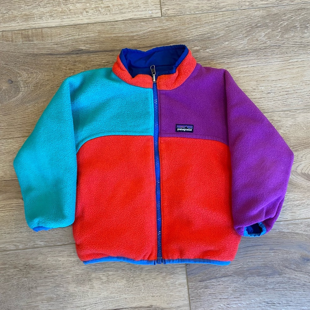 Vintage Patagonia Reversible fleece jacket